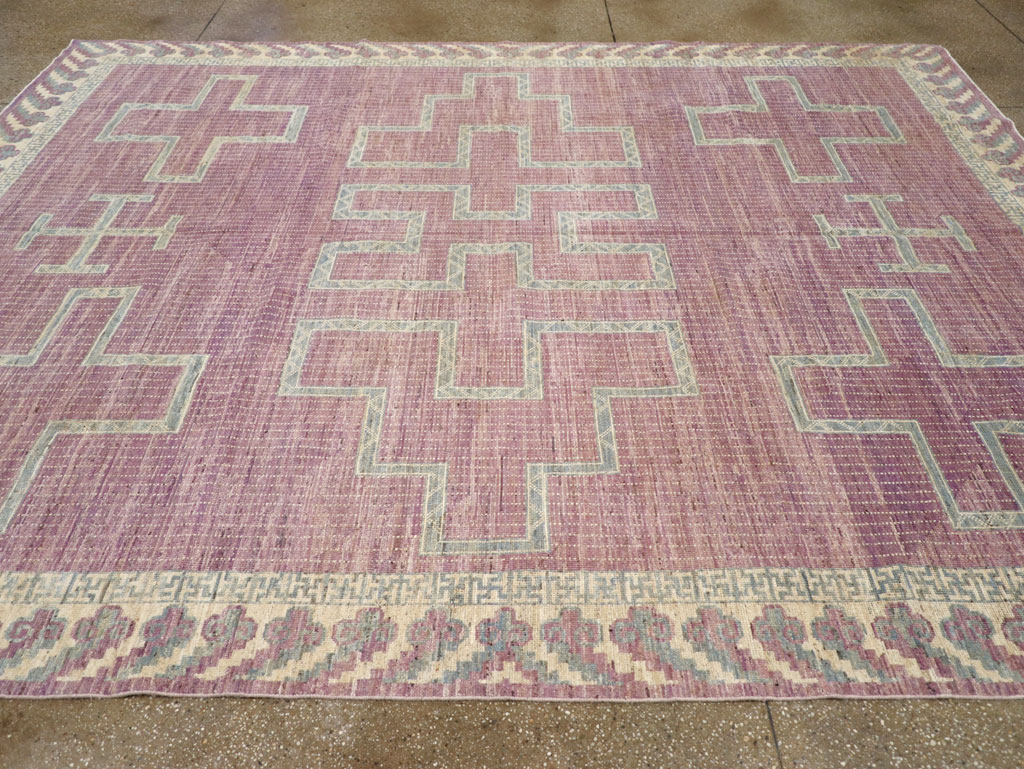 Modern African Tuareg Inspired East Turkestan Khotan Room Size Carpet, No.31720 - Galerie Shabab