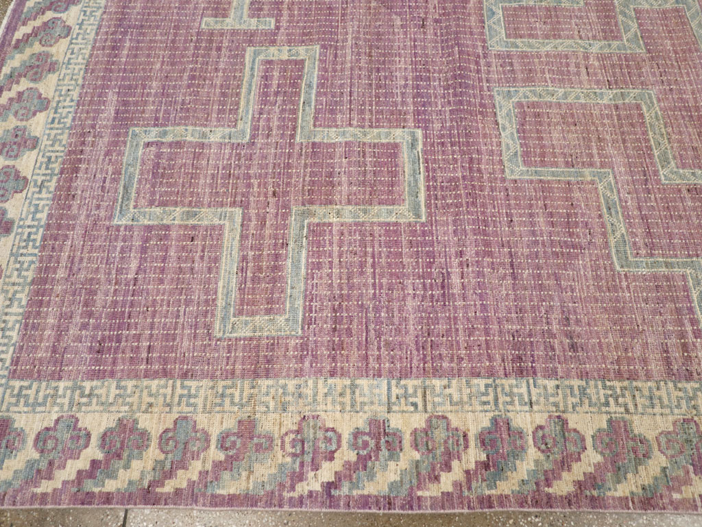 Modern African Tuareg Inspired East Turkestan Khotan Room Size Carpet, No.31720 - Galerie Shabab