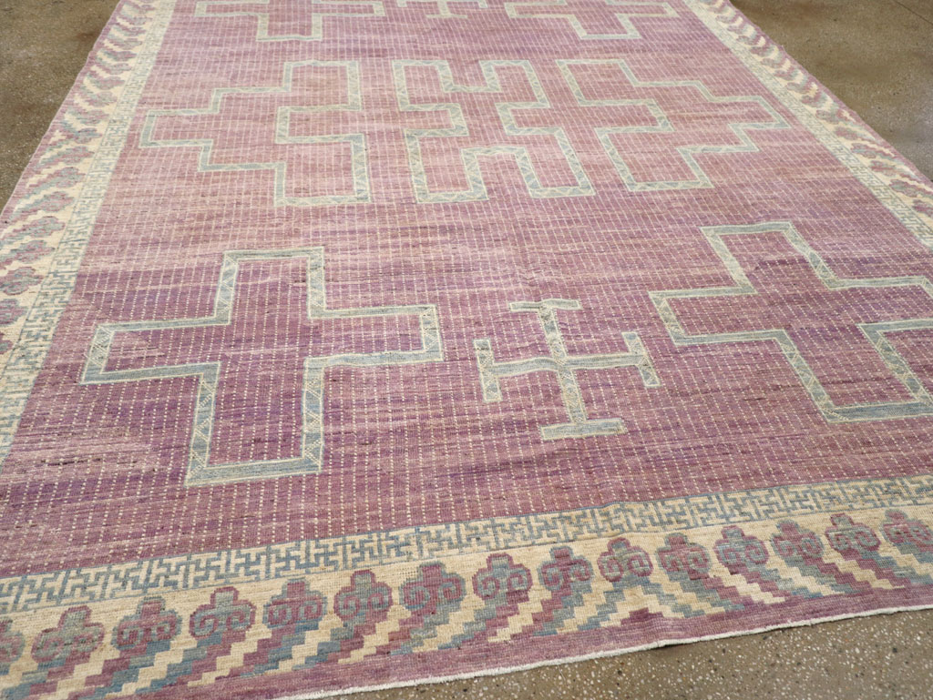 Modern African Tuareg Inspired East Turkestan Khotan Room Size Carpet, No.31720 - Galerie Shabab