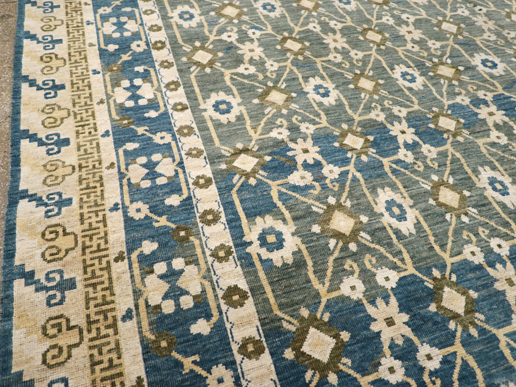 Modern East Turkestan Khotan Large Room Size Carpet, No.31721 - Galerie Shabab