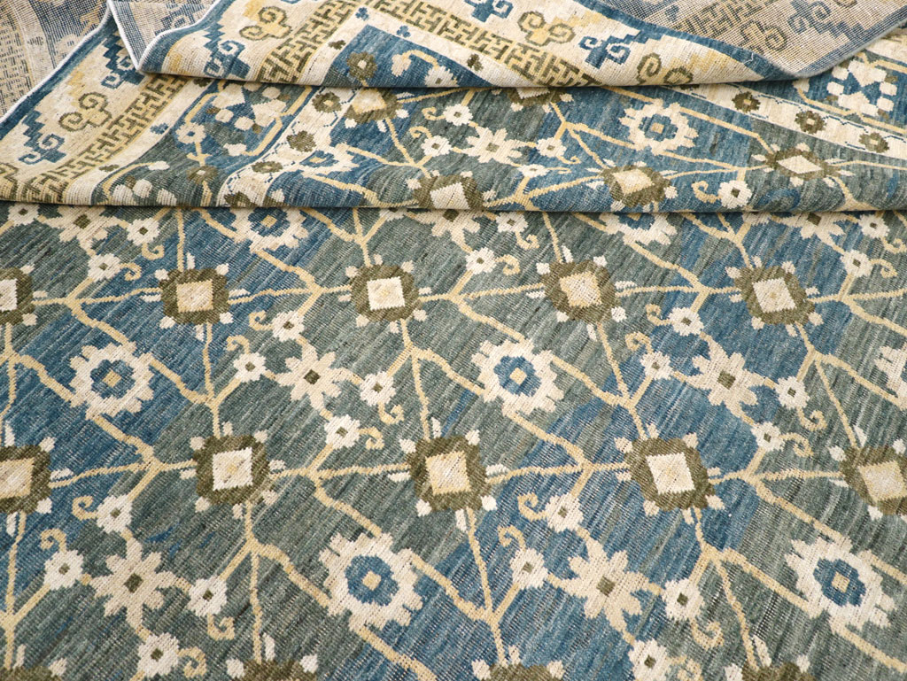 Modern East Turkestan Khotan Large Room Size Carpet, No.31721 - Galerie Shabab