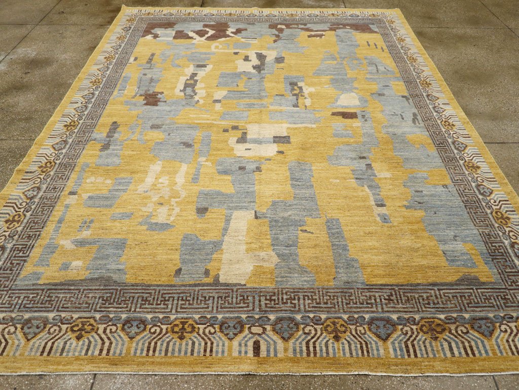 Modern East Turkestan Khotan Room Size Carpet, No.31722 - Galerie Shabab