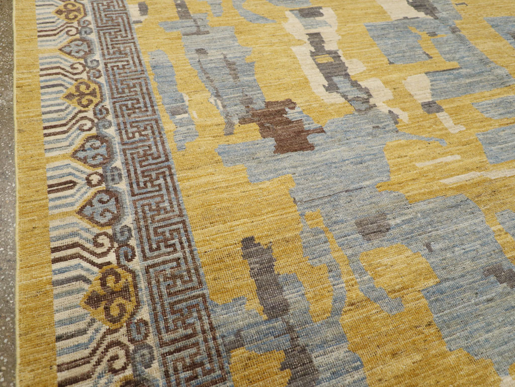 Modern East Turkestan Khotan Room Size Carpet, No.31722 - Galerie Shabab