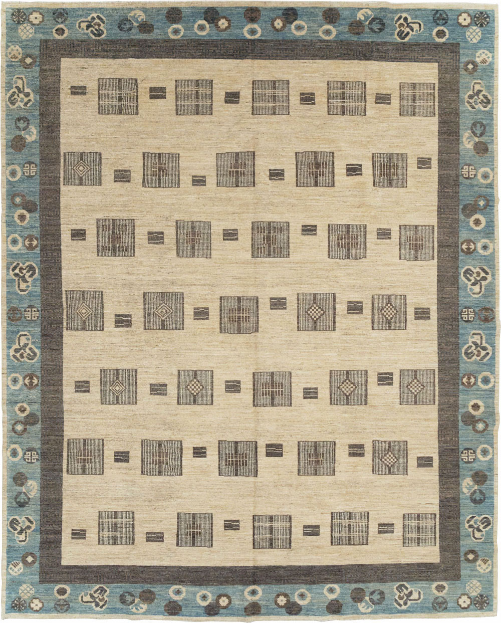 Modern East Turkestan Khotan Room Size Carpet, No.31724 - Galerie Shabab