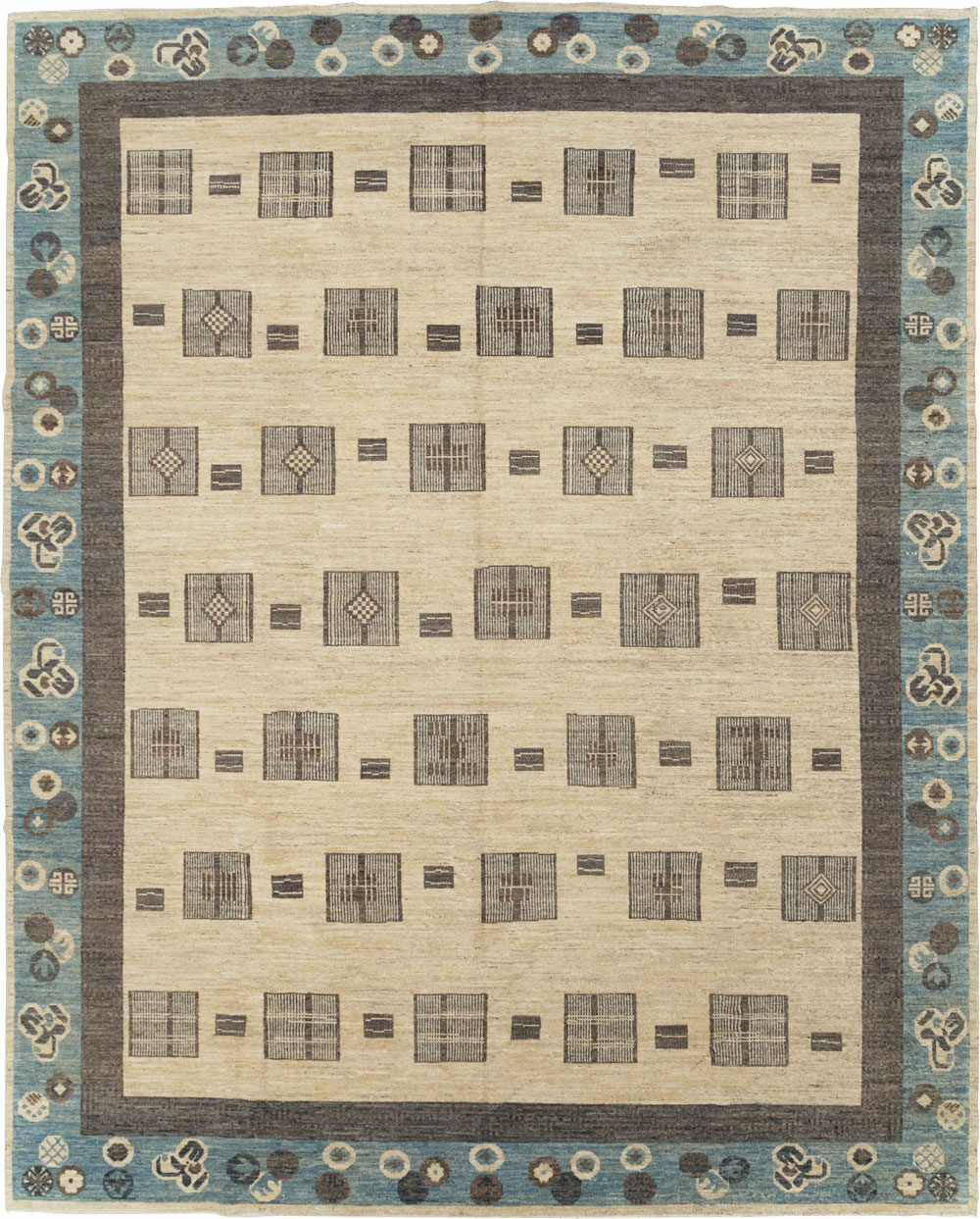 Modern East Turkestan Khotan Room Size Carpet, No.31724 - Galerie Shabab