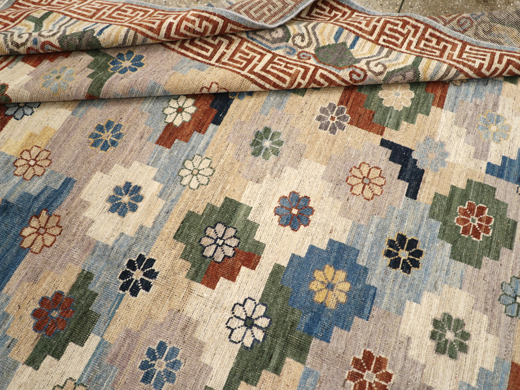 Modern East Turkestan Khotan Room Size Carpet, No.31725 - Galerie Shabab