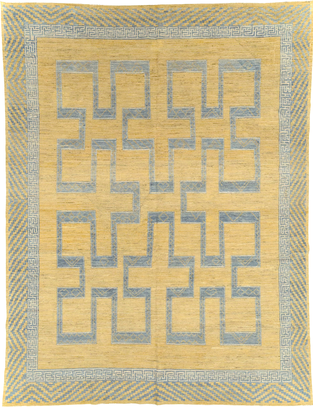 African Tuareg Inspired Modern East Turkestan Khotan Room Size Carpet, No.31726 - Galerie Shabab