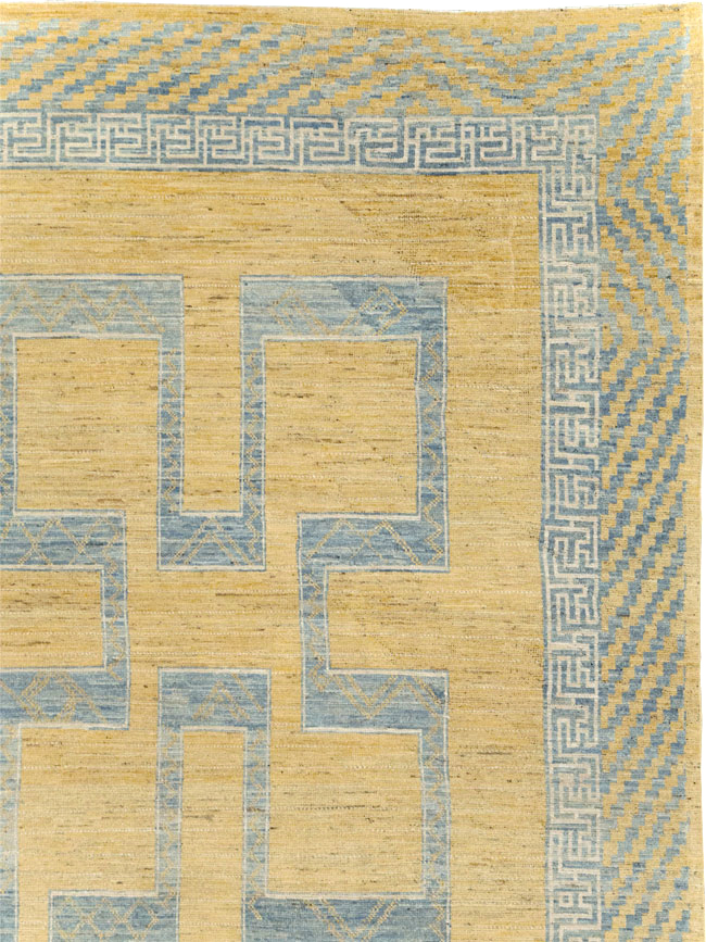 African Tuareg Inspired Modern East Turkestan Khotan Room Size Carpet, No.31726 - Galerie Shabab