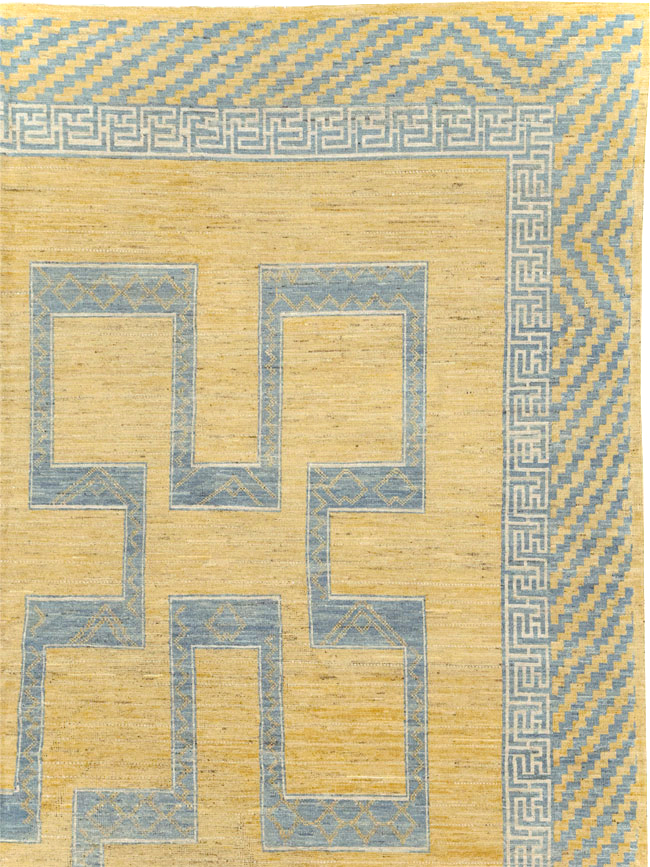African Tuareg Inspired Modern East Turkestan Khotan Room Size Carpet, No.31726 - Galerie Shabab