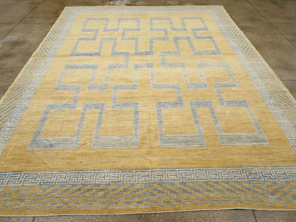 African Tuareg Inspired Modern East Turkestan Khotan Room Size Carpet, No.31726 - Galerie Shabab