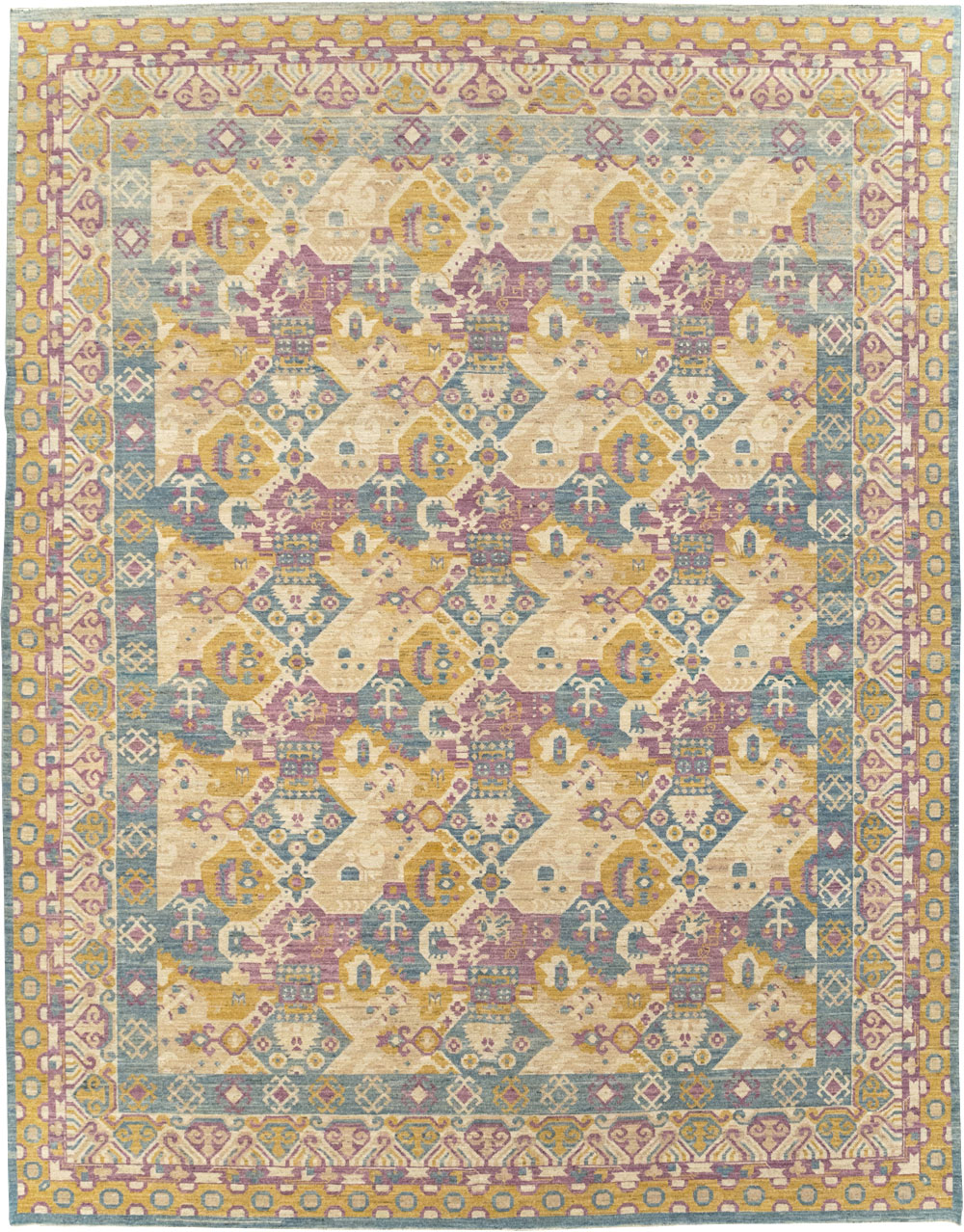 Modern East Turkestan Khotan Room Size Carpet, No.31728 - Galerie Shabab
