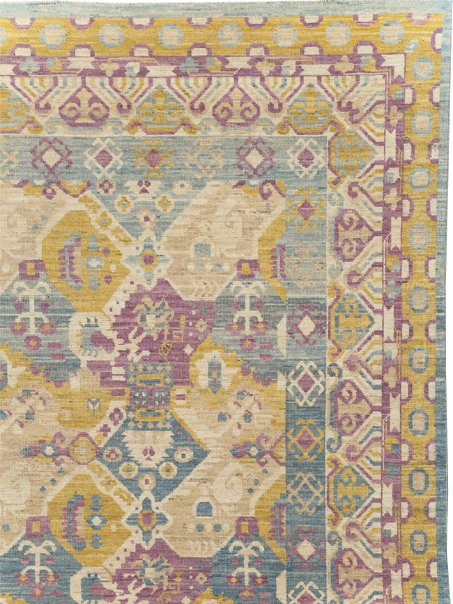 Modern East Turkestan Khotan Room Size Carpet, No.31728 - Galerie Shabab