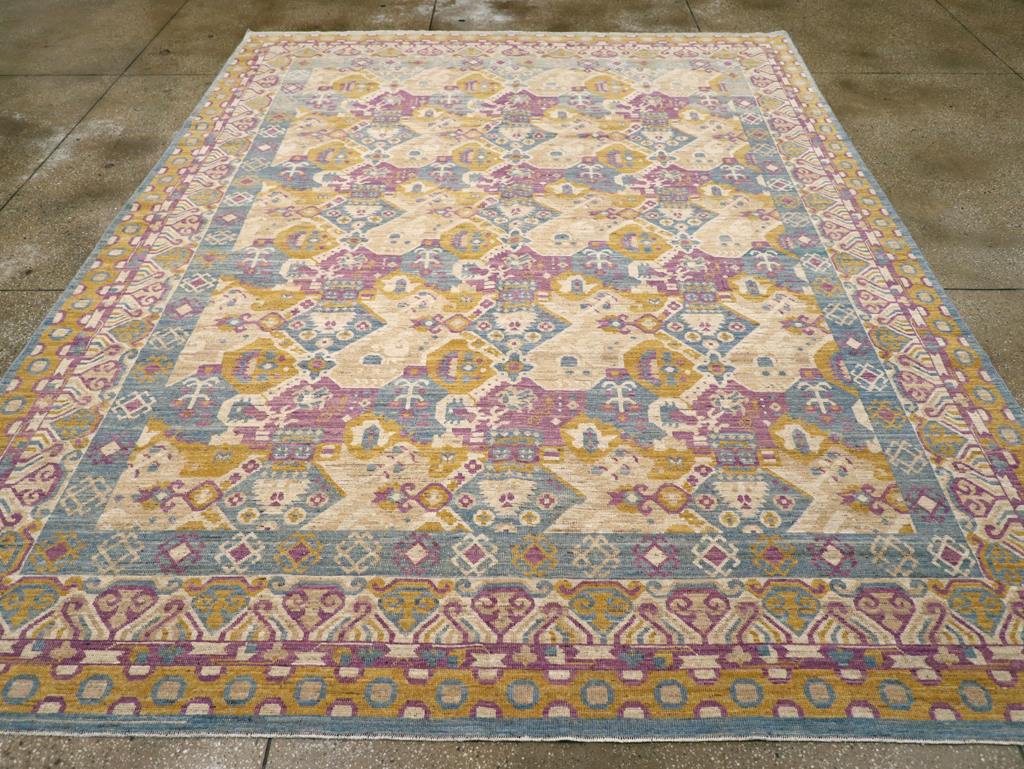 Modern East Turkestan Khotan Room Size Carpet, No.31728 - Galerie Shabab