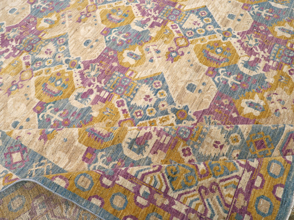 Modern East Turkestan Khotan Room Size Carpet, No.31728 - Galerie Shabab