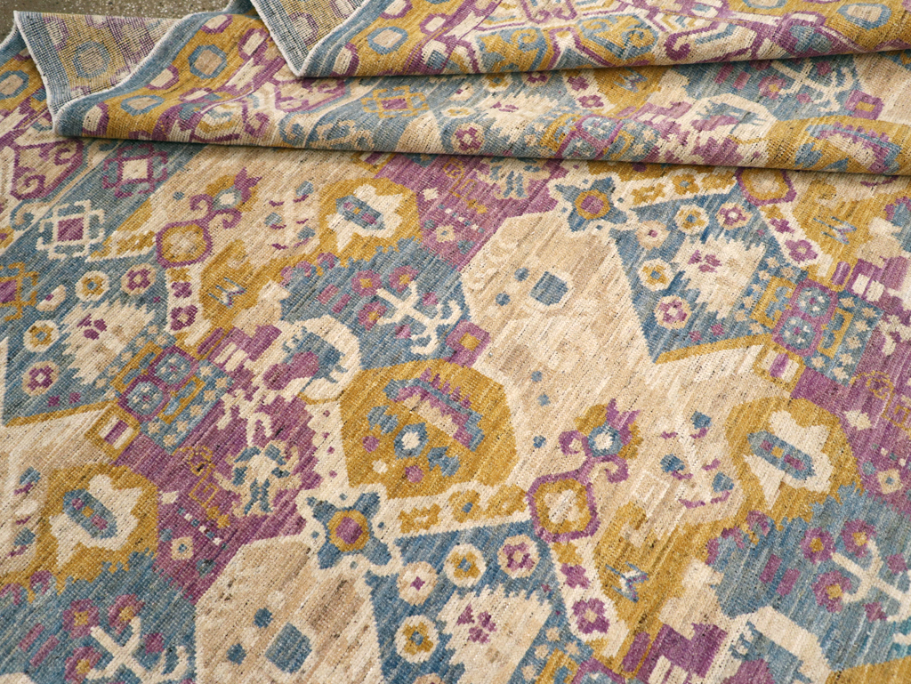 Modern East Turkestan Khotan Room Size Carpet, No.31728 - Galerie Shabab
