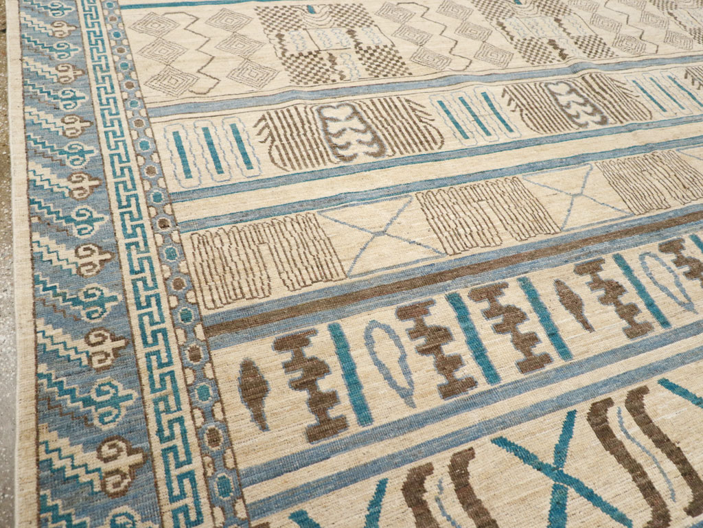 Modern East Turkestan Khotan Room Size Carpet, No.31729 - Galerie Shabab