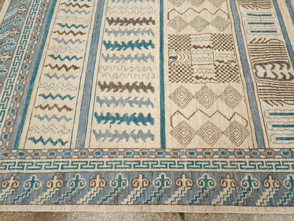 Modern East Turkestan Khotan Room Size Carpet, No.31729 - Galerie Shabab