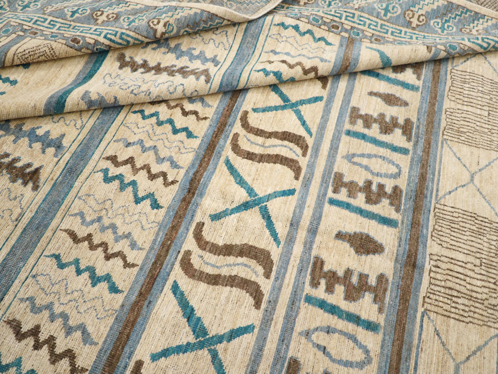 Modern East Turkestan Khotan Room Size Carpet, No.31729 - Galerie Shabab