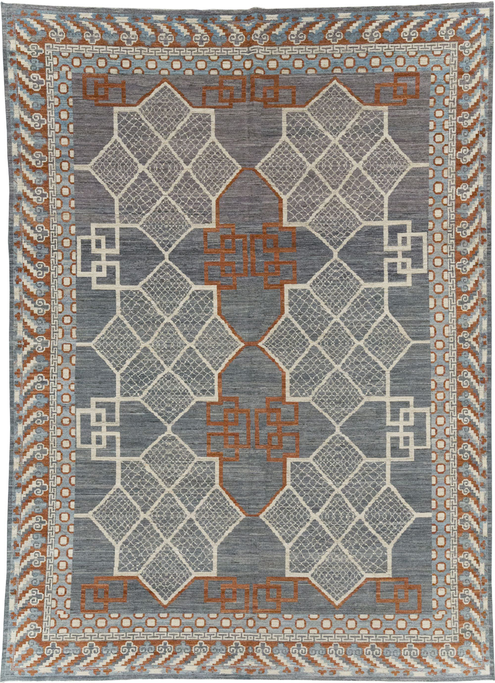 Modern East Turkestan Khotan Room Size Carpet, No.31730 - Galerie Shabab