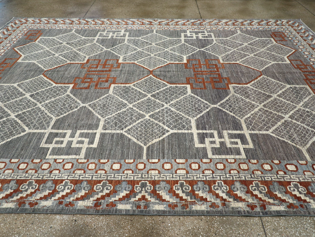 Modern East Turkestan Khotan Room Size Carpet, No.31730 - Galerie Shabab