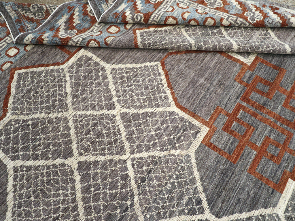 Modern East Turkestan Khotan Room Size Carpet, No.31730 - Galerie Shabab