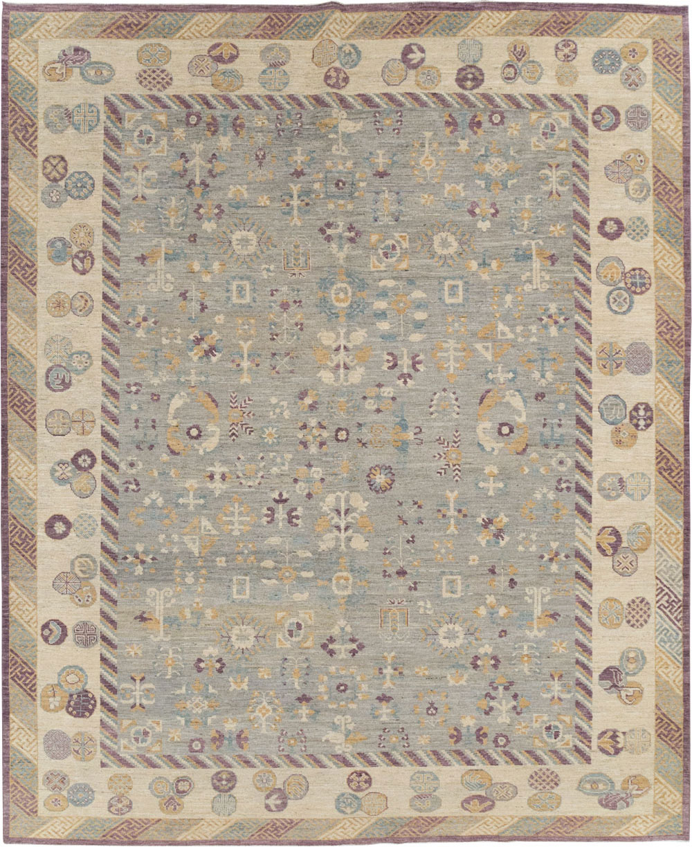 Modern East Turkestan Khotan Room Size Carpet, No.31731 - Galerie Shabab