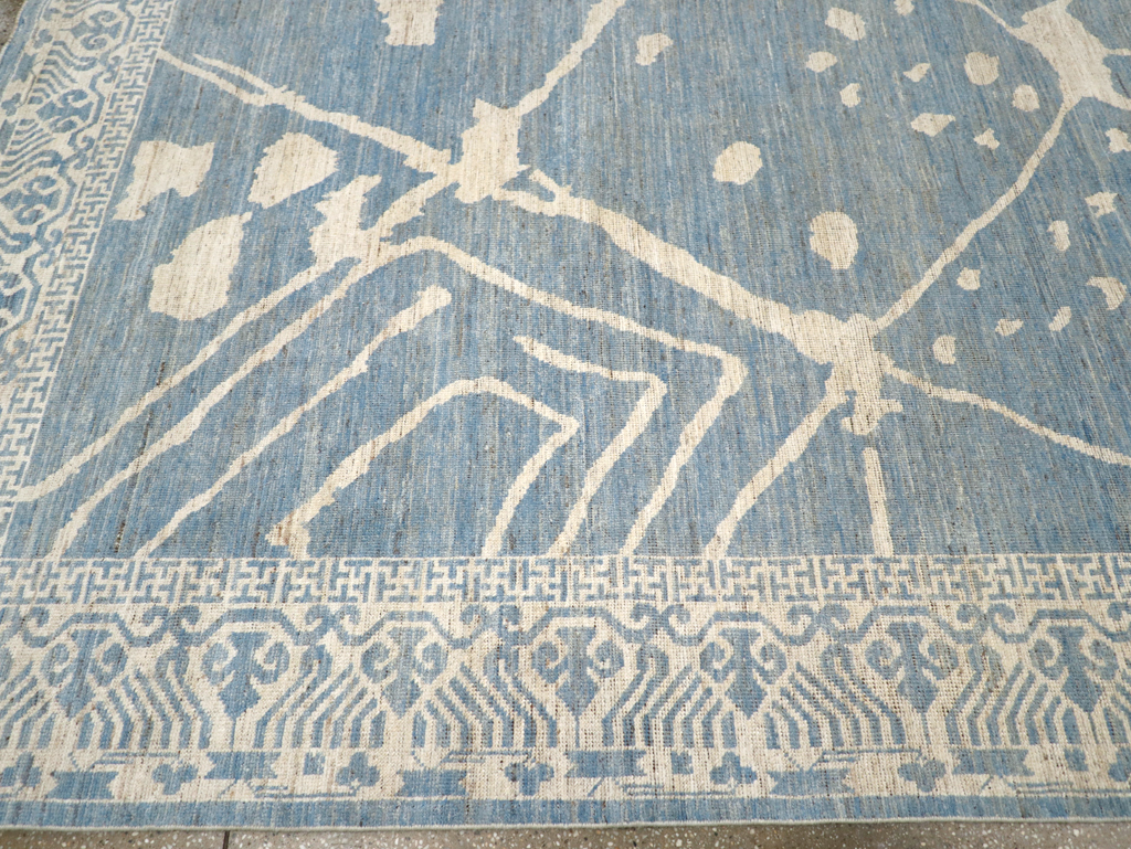 Modern East Turkestan Khotan Room Size Carpet, No.31732 - Galerie Shabab