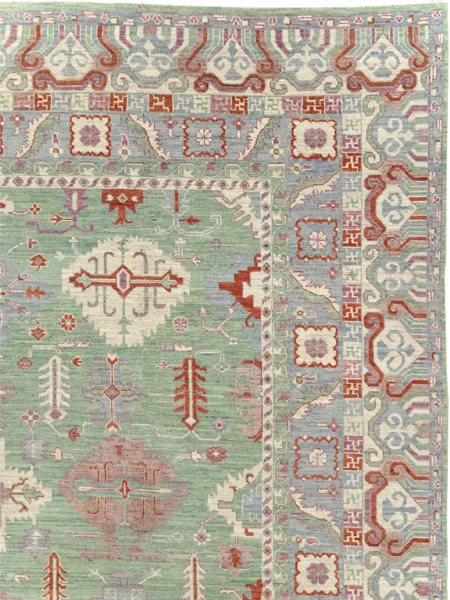 Modern East Turkestan Khotan Room Size Carpet, No.31733 - Galerie Shabab