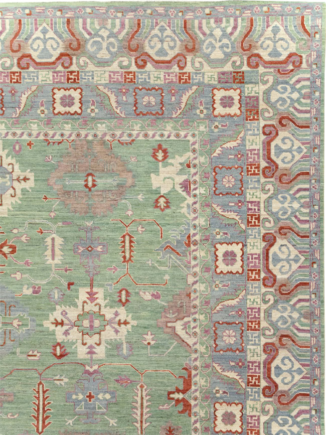 Modern East Turkestan Khotan Room Size Carpet, No.31733 - Galerie Shabab