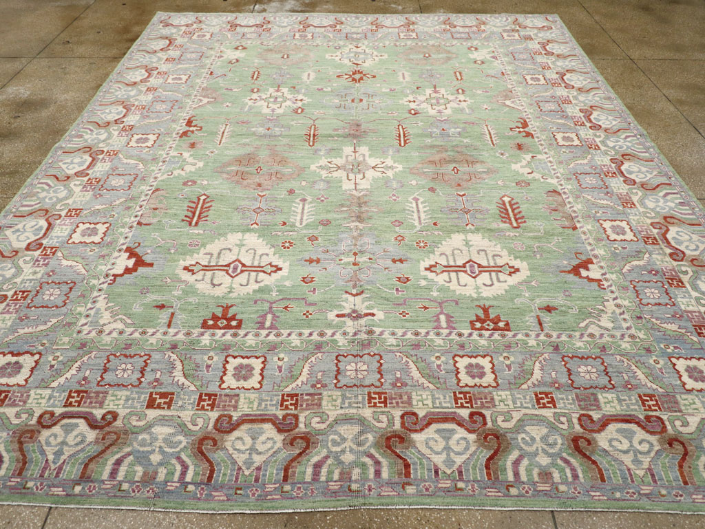 Modern East Turkestan Khotan Room Size Carpet, No.31733 - Galerie Shabab