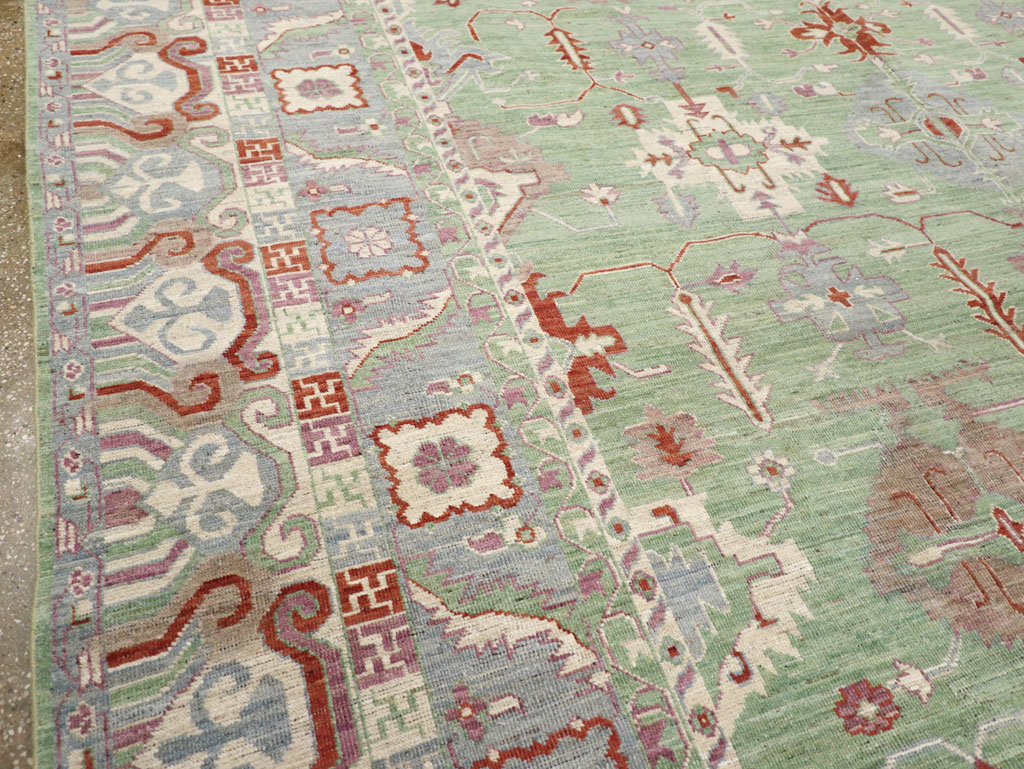 Modern East Turkestan Khotan Room Size Carpet, No.31733 - Galerie Shabab