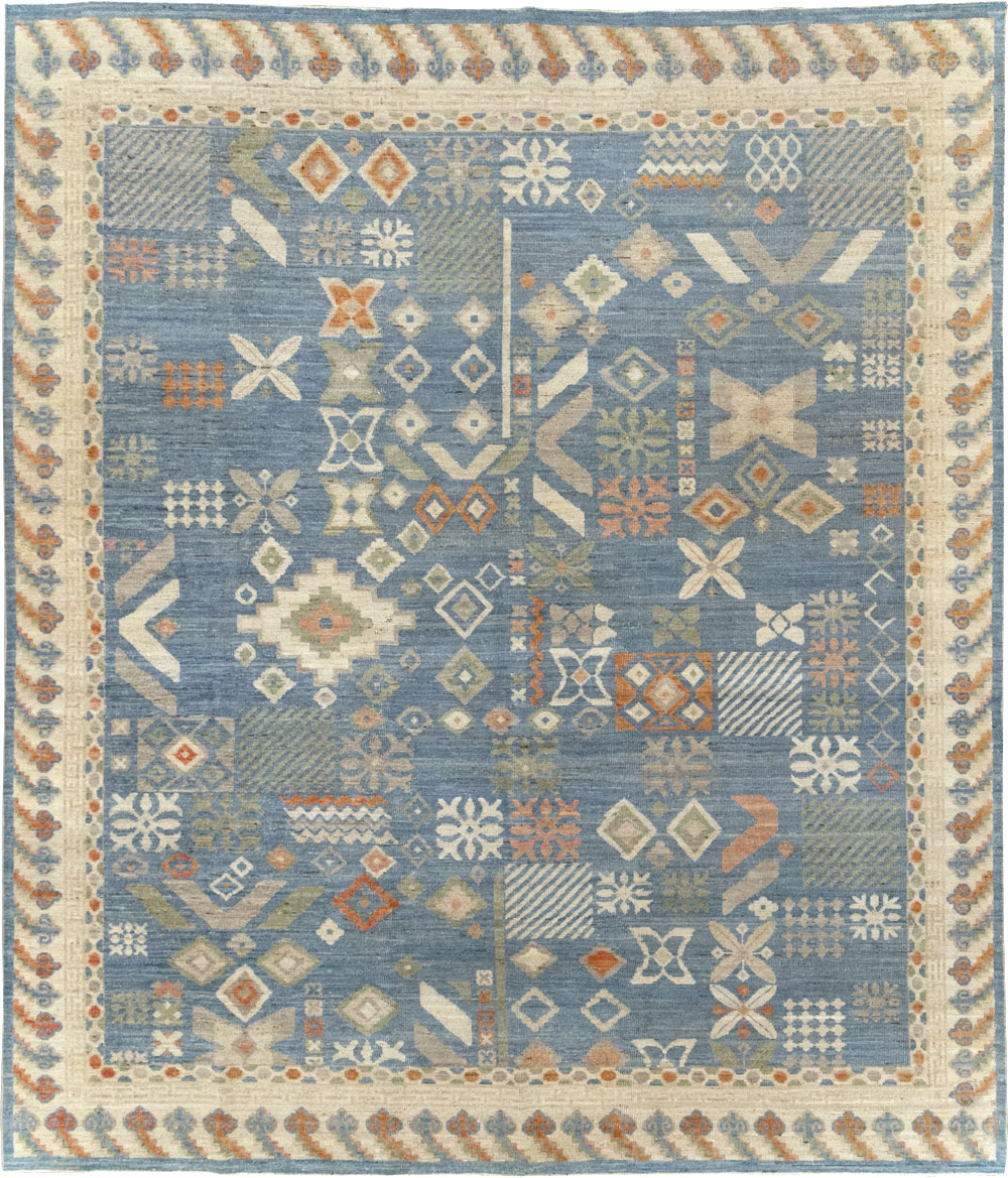 Modern East Turkestan Khotan Small Room Size Carpet, No.31734 - Galerie Shabab