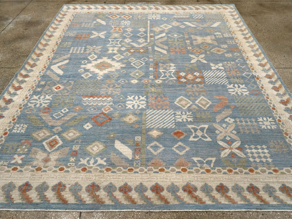 Modern East Turkestan Khotan Small Room Size Carpet, No.31734 - Galerie Shabab
