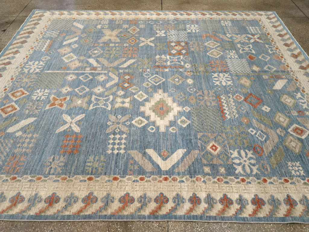 Modern East Turkestan Khotan Small Room Size Carpet, No.31734 - Galerie Shabab