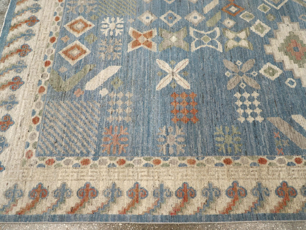 Modern East Turkestan Khotan Small Room Size Carpet, No.31734 - Galerie Shabab
