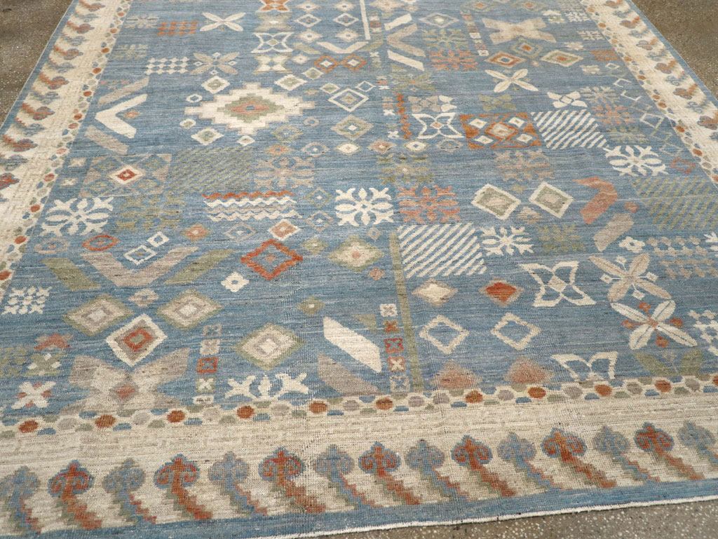 Modern East Turkestan Khotan Small Room Size Carpet, No.31734 - Galerie Shabab