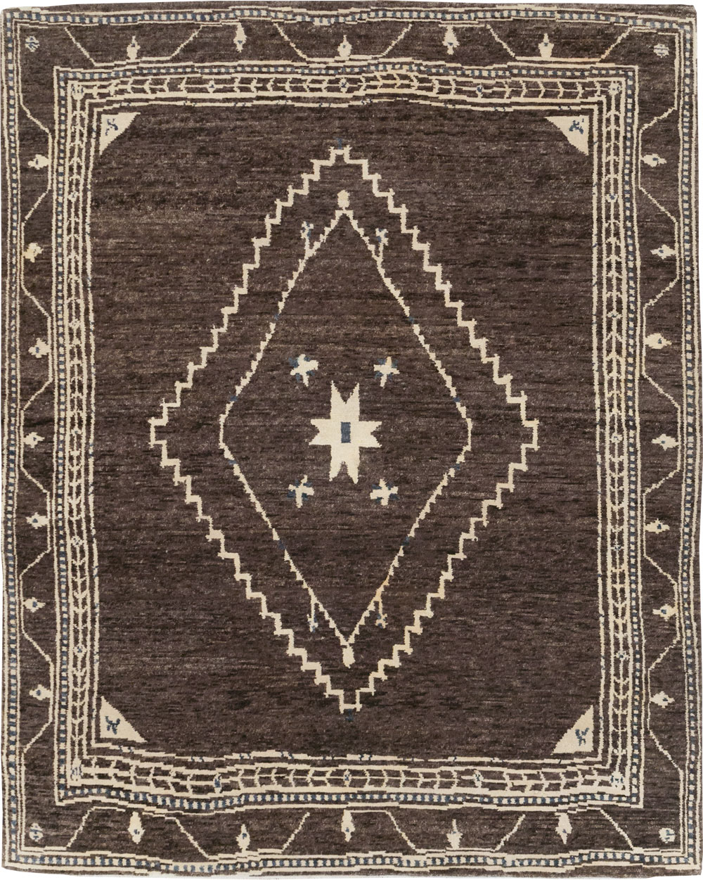 Modern Tibetan Agra Style Small Room Size Carpet, No.31736 - Galerie Shabab