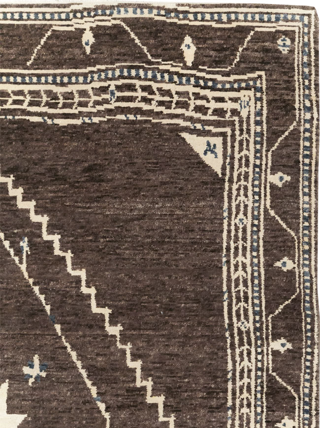 Modern Tibetan Agra Style Small Room Size Carpet, No.31736 - Galerie Shabab