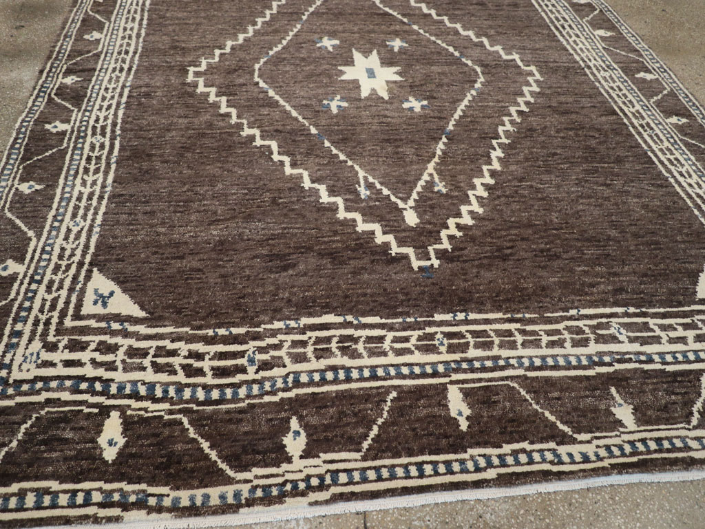 Modern Tibetan Agra Style Small Room Size Carpet, No.31736 - Galerie Shabab