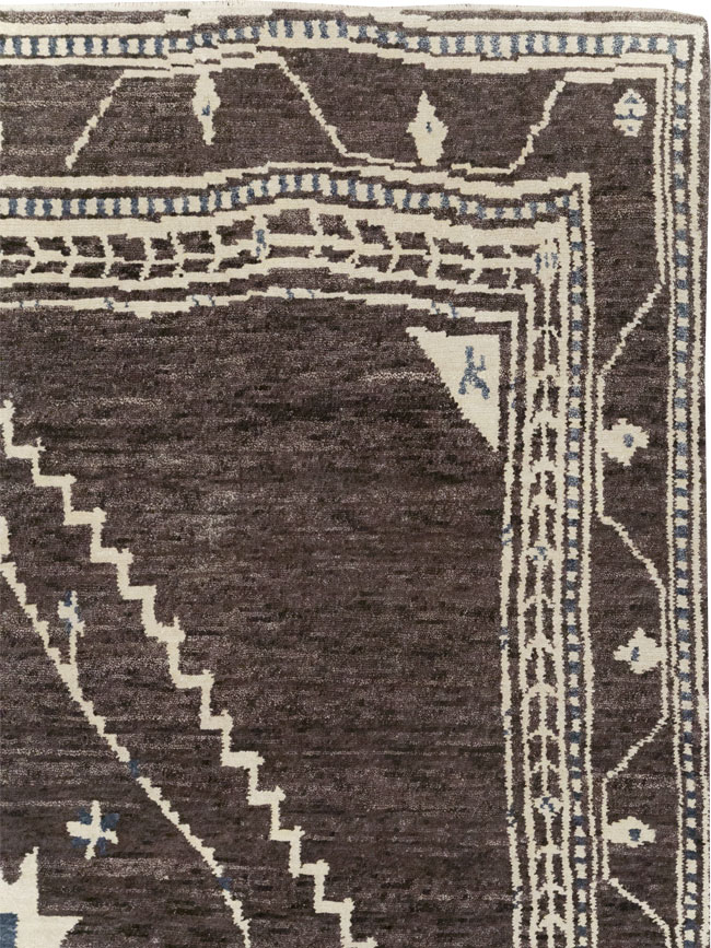 Tribal Style Modern Indian Agra Small Room Size Carpet, No.31737 - Galerie Shabab