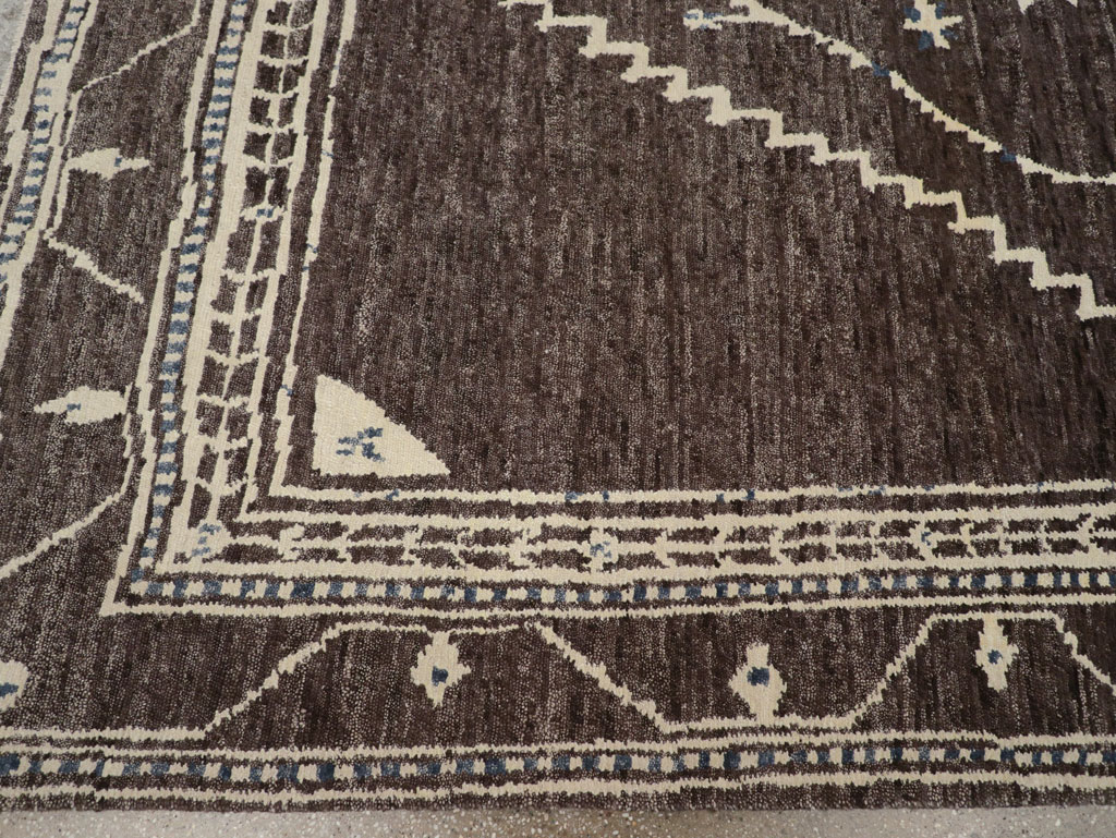 Tribal Style Modern Indian Agra Small Room Size Carpet, No.31737 - Galerie Shabab