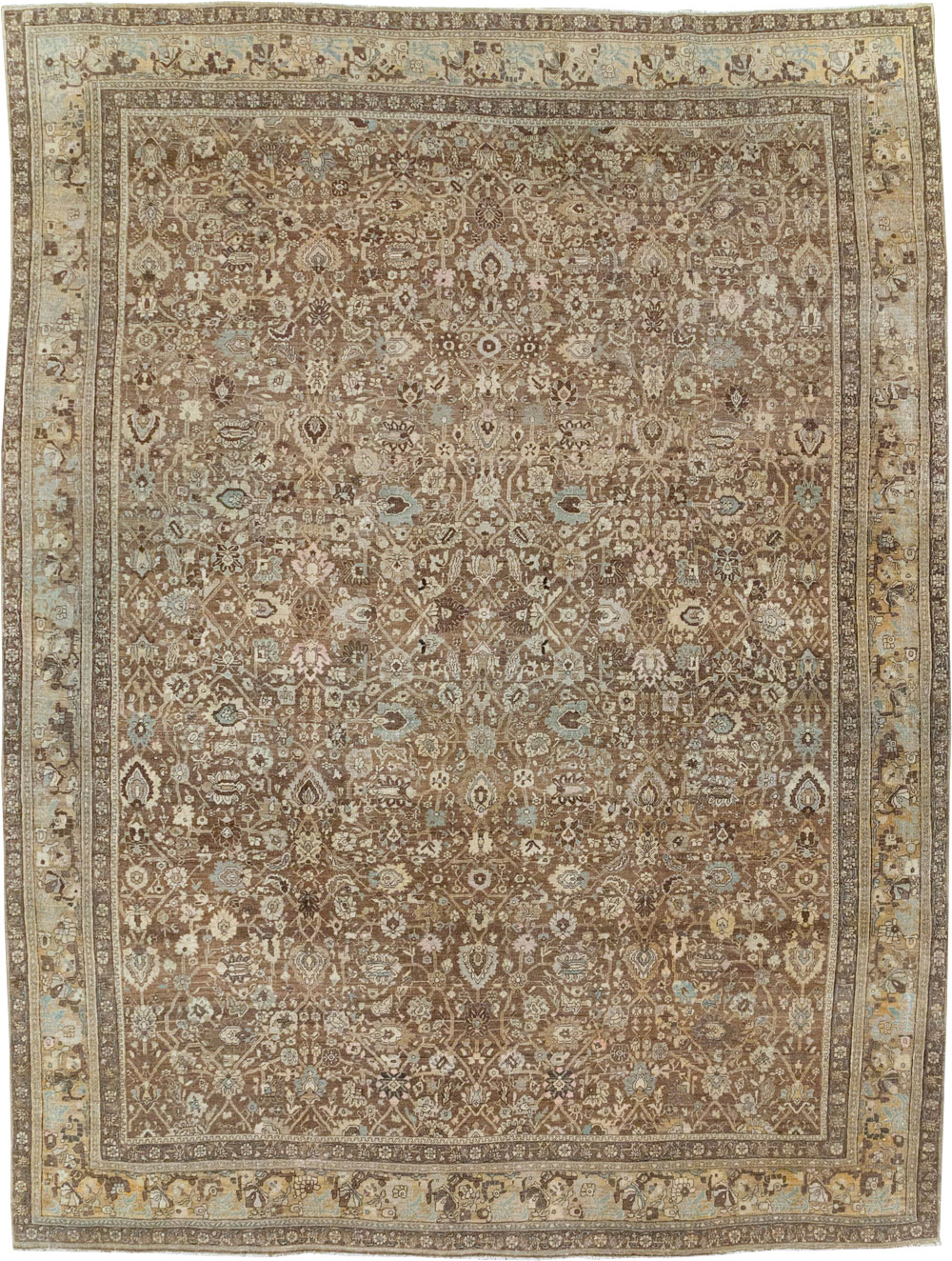Antique Persian Bidjar Room Size Carpet, No.31740 - Galerie Shabab