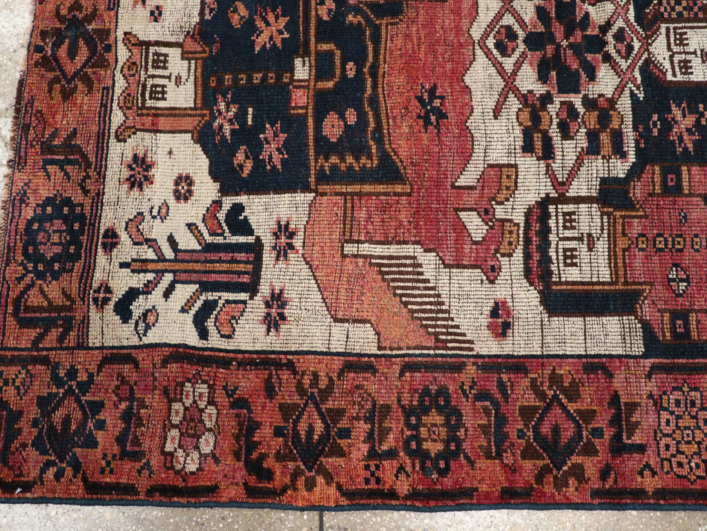 Vintage Persian Bakhtiari Rug, No.31747 - Galerie Shabab