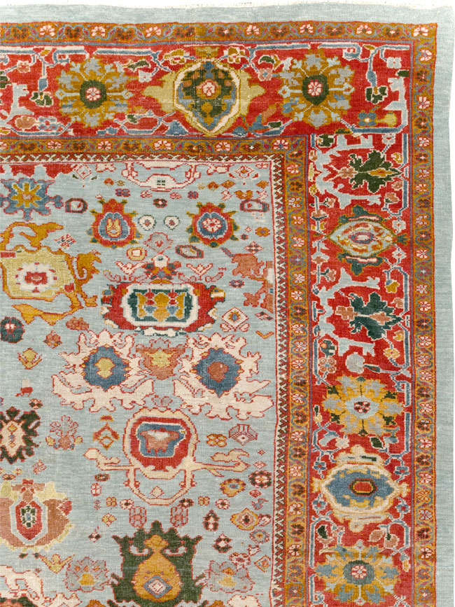 Antique Persian Mahal Large Room Size Carpet, No.31748 - Galerie Shabab