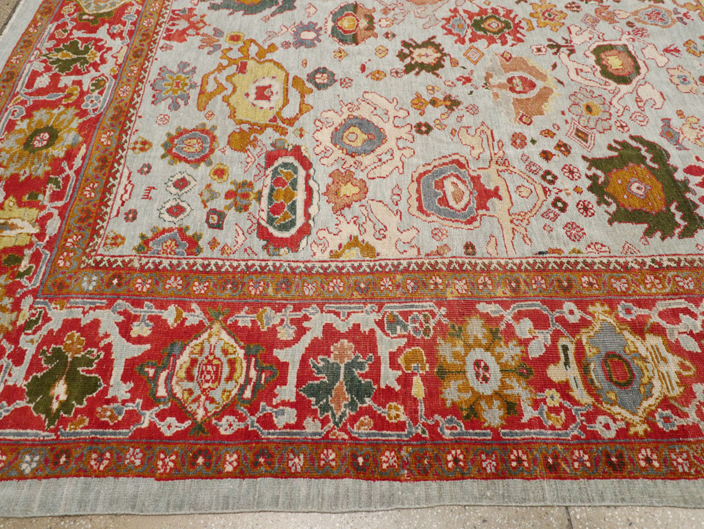 Antique Persian Mahal Large Room Size Carpet, No.31748 - Galerie Shabab