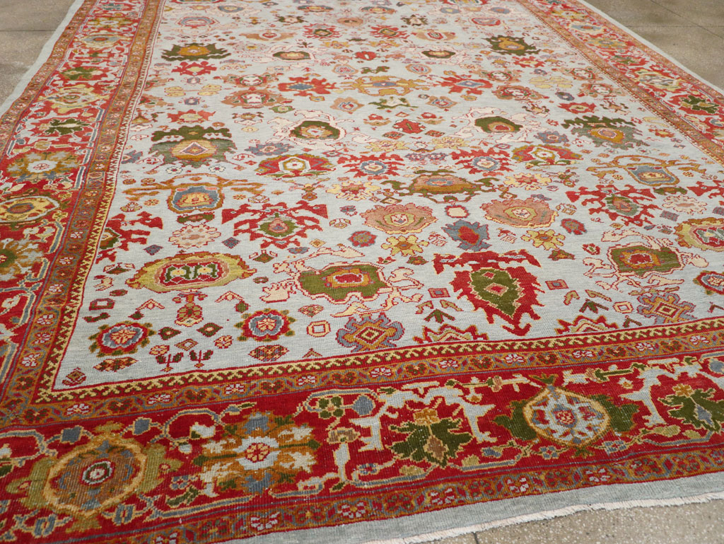 Antique Persian Mahal Large Room Size Carpet, No.31748 - Galerie Shabab