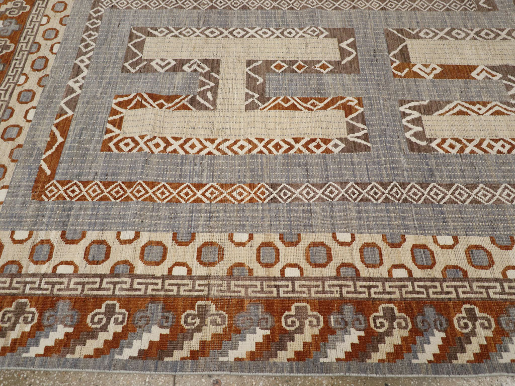 African Tuareg Inspired Modern East Turkestan Khotan Room Size Carpet, No.31762 - Galerie Shabab