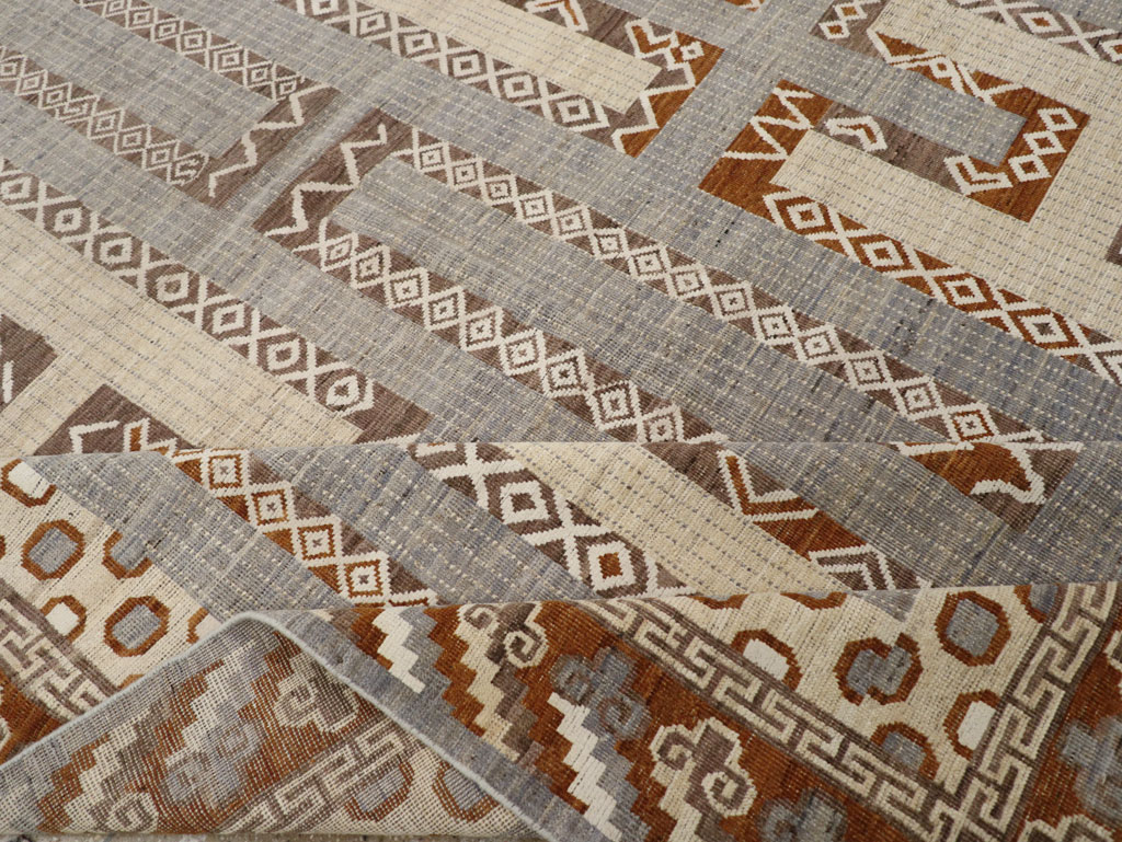 African Tuareg Inspired Modern East Turkestan Khotan Room Size Carpet, No.31762 - Galerie Shabab