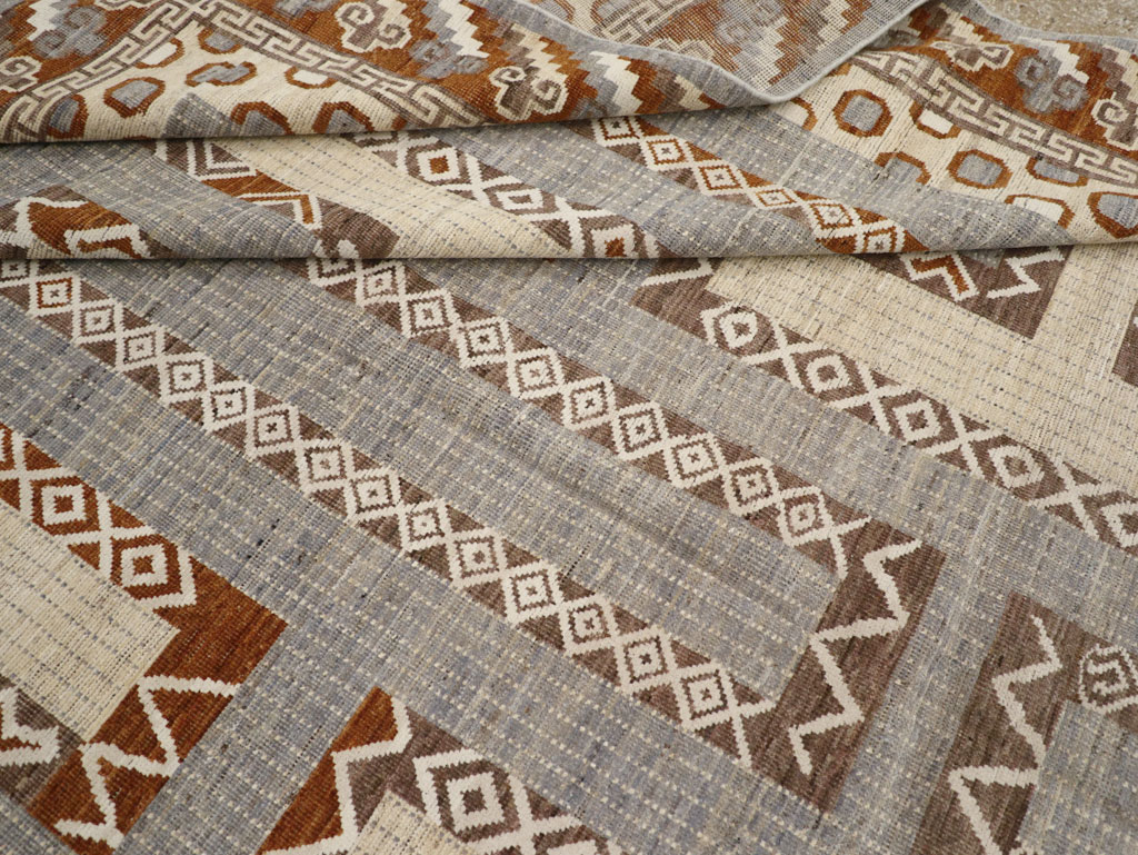 African Tuareg Inspired Modern East Turkestan Khotan Room Size Carpet, No.31762 - Galerie Shabab