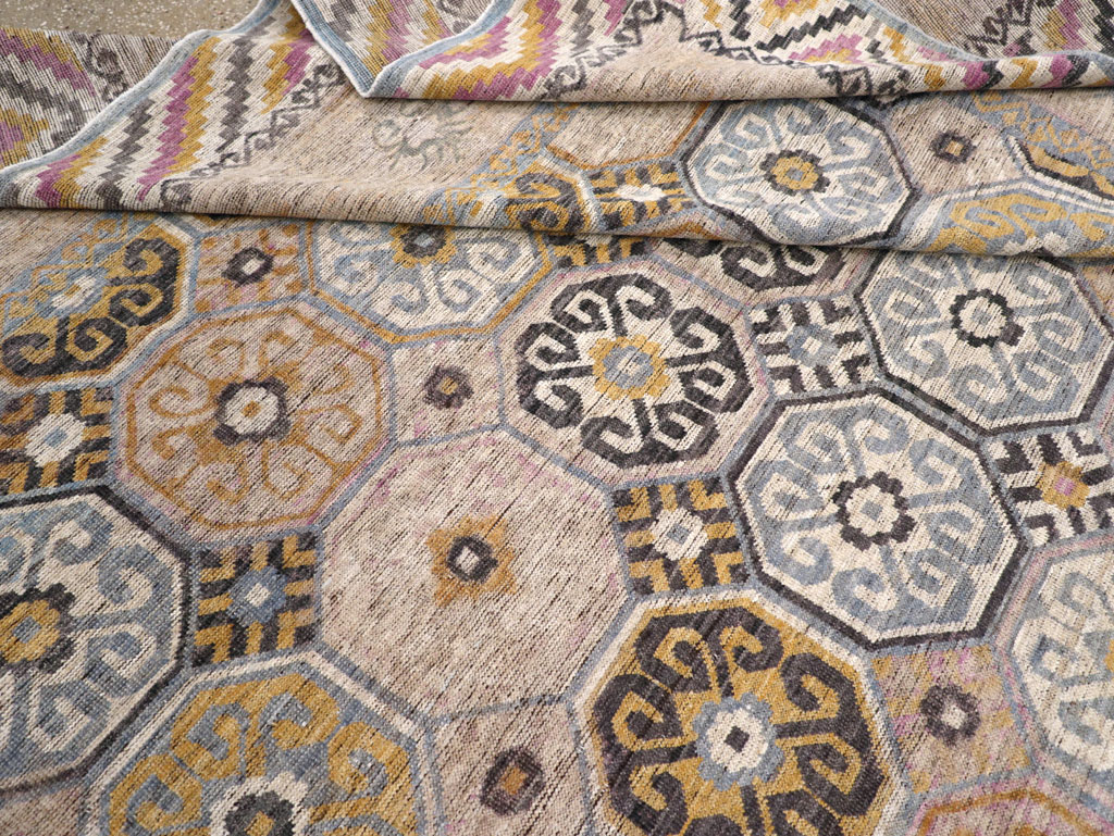 Modern East Turkestan Khotan Room Size Carpet, No.31763 - Galerie Shabab